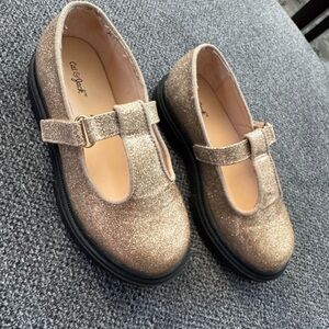 Cat & Jack Gold Glitter Kids Shoes